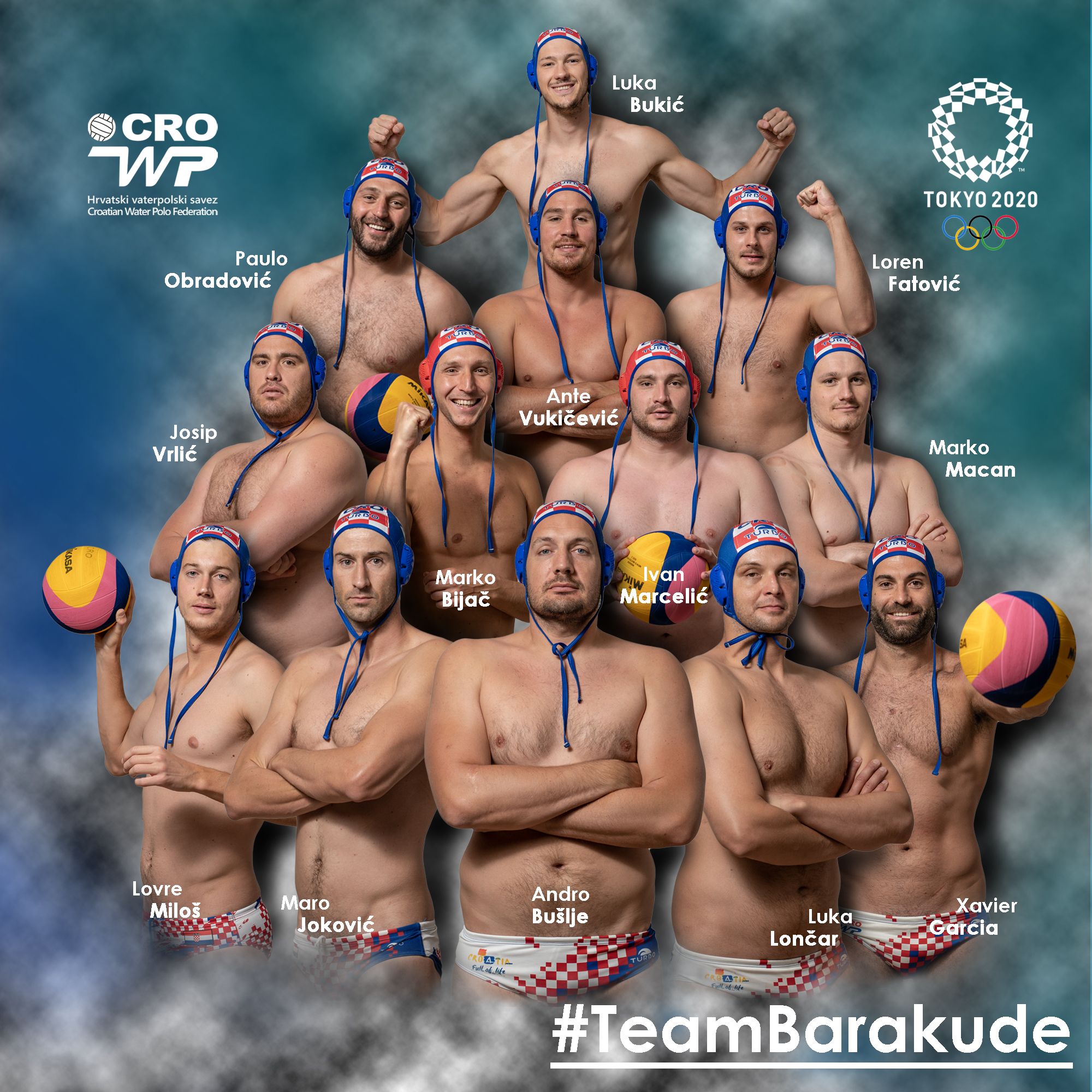 13 vaterpolista za Tokio, Foto: HVS