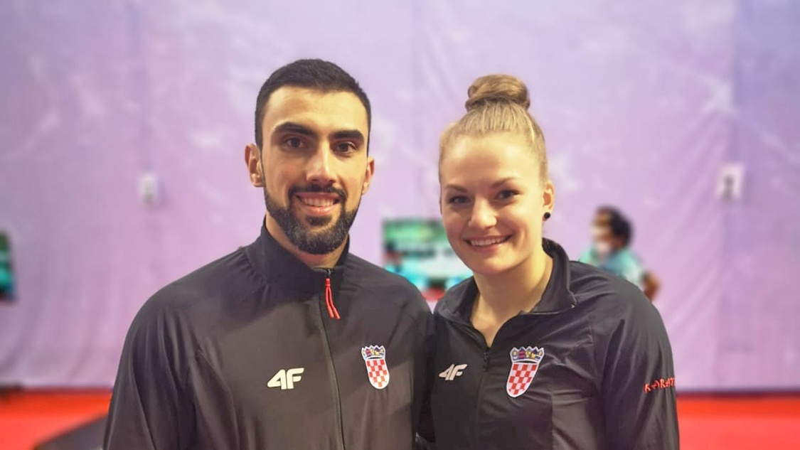 Anđelo Kvesić i Lucija Lesjak / Foto: Hrvatski karate savez