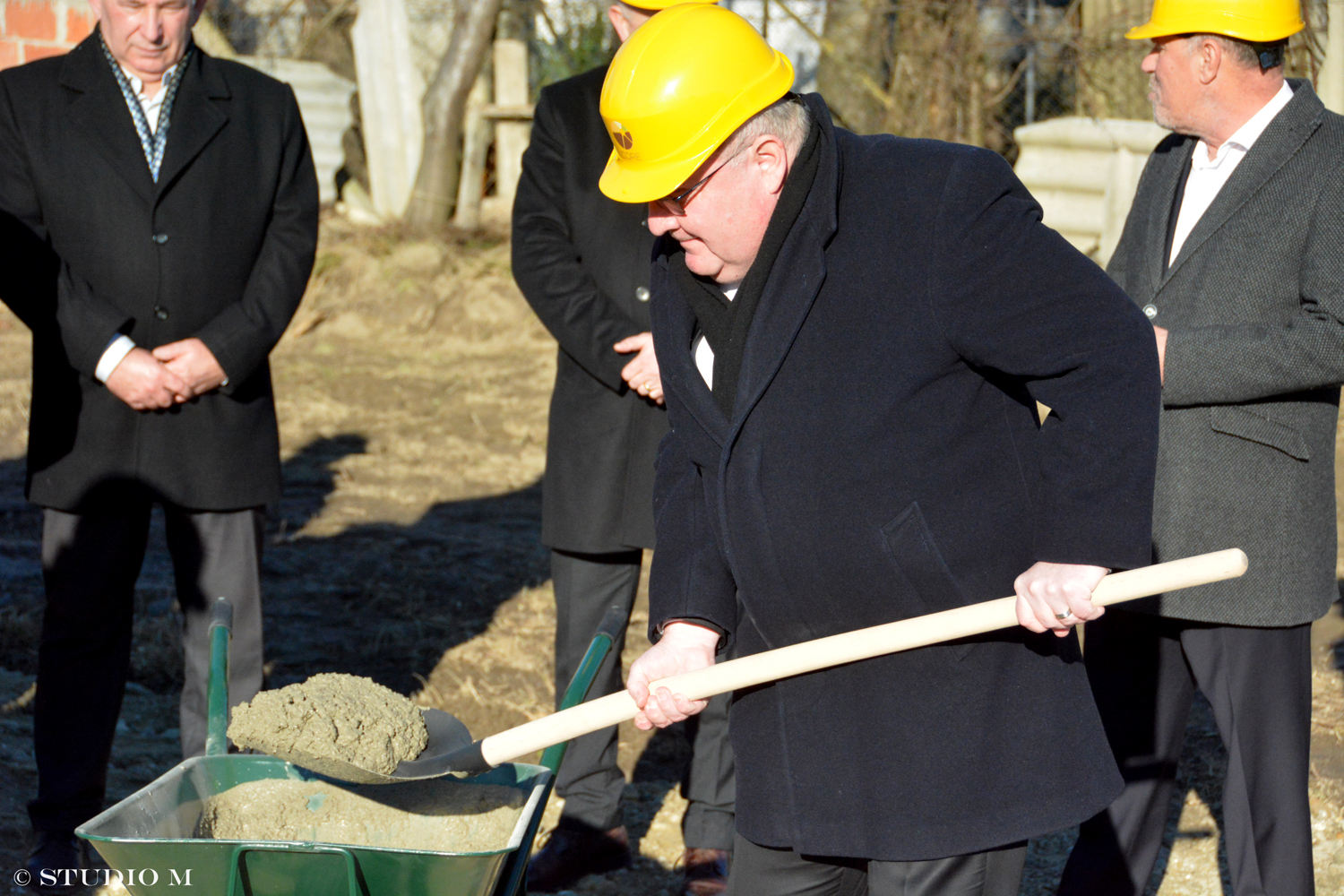 POS zgrada Prelog, polaganje kamena temeljca, 15.1.2022.