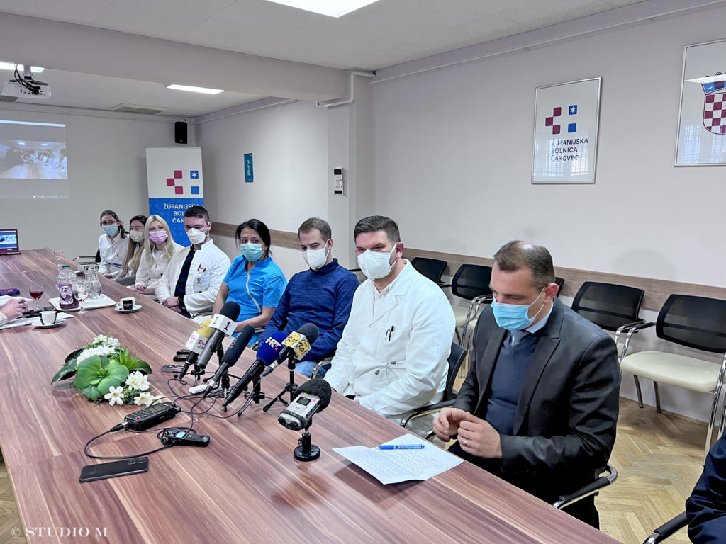 ŽB Čakovec, prva grupa studenata Medicinski fakultet Rijeka, 25.1.2022.