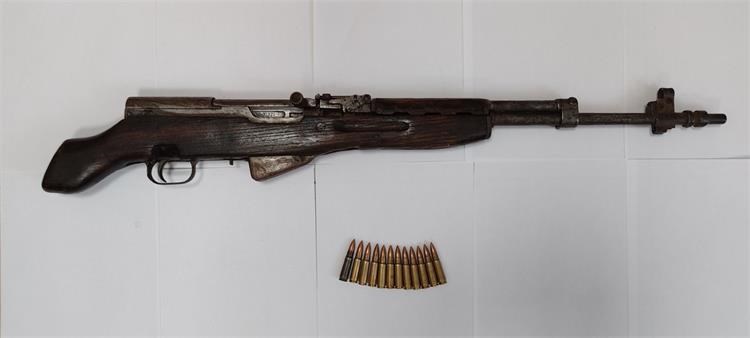Oduzeta puška M59 i streljivo, Foto: PUM