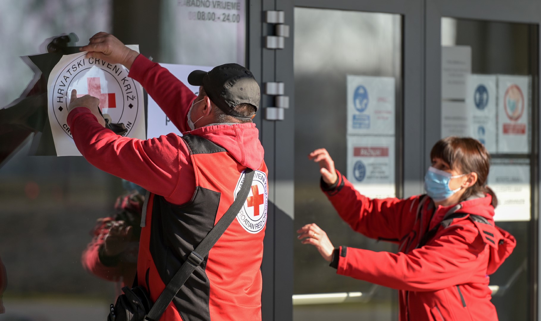 Arena Varaždin, prihvatni centar za izbjeglice iz Ukrajine, 9.3.2022.