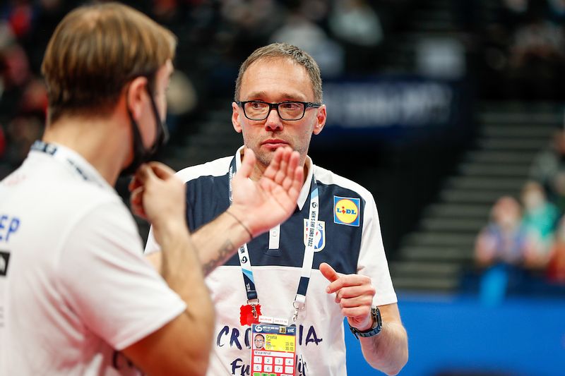 Hrvoje HORVAT (coach) during the handball match Iceland vs Croatia, Men’s EHF EURO 2022 Hungary, Slovakia, Budapest ,Hungary, 24.01.2021, Mandatory Credit © Jure Erzen / kolektiff