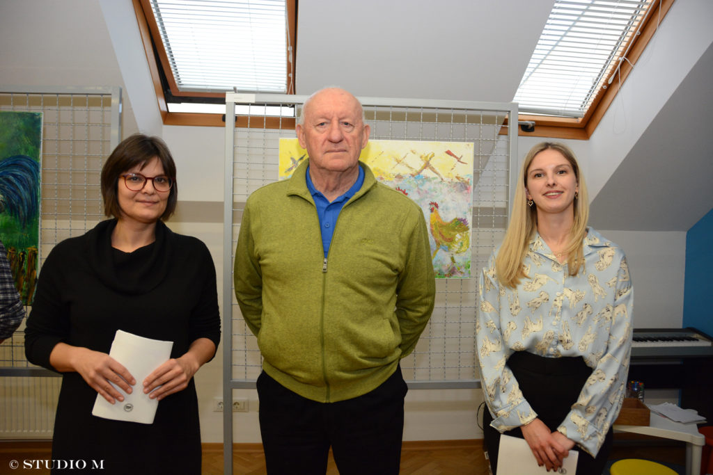 Katarina Jančec, predsjednica LUDM-a, Matija Blagus, predsjednik KD Međimurje i Iva Kožnjak, ravnateljica Muzeja Croata insulanus