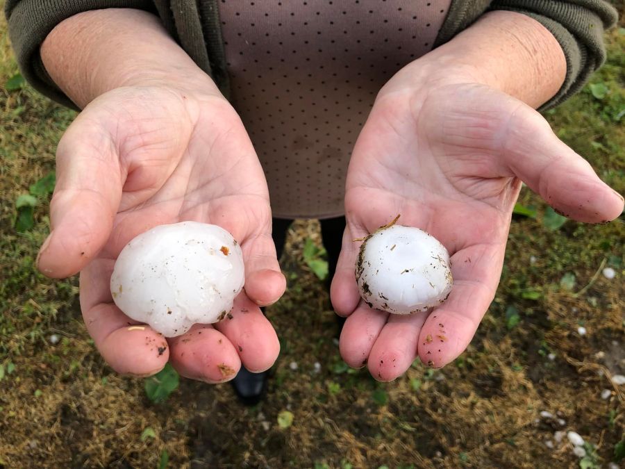 Foto: Varaždinska županija, Općina Veliki Bukovec - šteta nakon nevremena praćenog tučom, 25.5.2022.