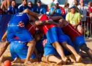 Gold medal Match Croatia vs Qatar on IHF World Games 2022 , Birmingham, Alabama, IHF BEACH HANDBALL TOURNAMENT, 15.07. 2022. Mandatory Credit © Jozo Cabraja / kolektiff