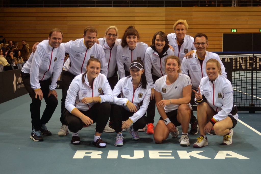 Rijeka, 12.11.2022.- U dvorani Zamet Rijeka, Hrvatska Fed cup reprezentacija izgubila je od Njemačke 1:3, u play offs round 2022. Billie Jean King Cupa.