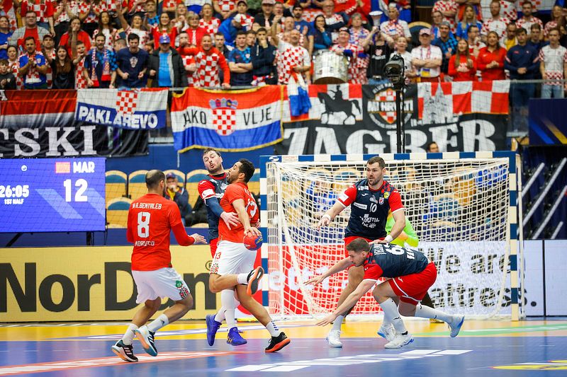 Croatia vs Morocco, IHF 2023 Men's World Championship - POLAND, SWEDEN, Jönköping, 17.01.2023., Mandatory Credit © Jozo Cabraja / kolektiff
