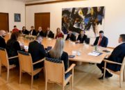 Predsjednik Republike Hrvatske Zoran Milanovic u povodu obiljezavanja 100 godina Zupanijske bolnice Cakovec uprilicio prijem za predstavnike Medimurske zupanije i Zupanijske bolnice 2