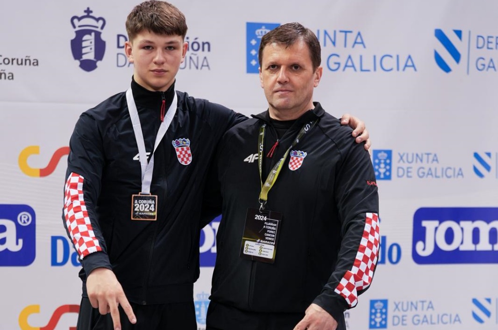 Ervin Šoltić i trener Dejan Slukić, Svjetska liga Španjolska 2024, svibanj