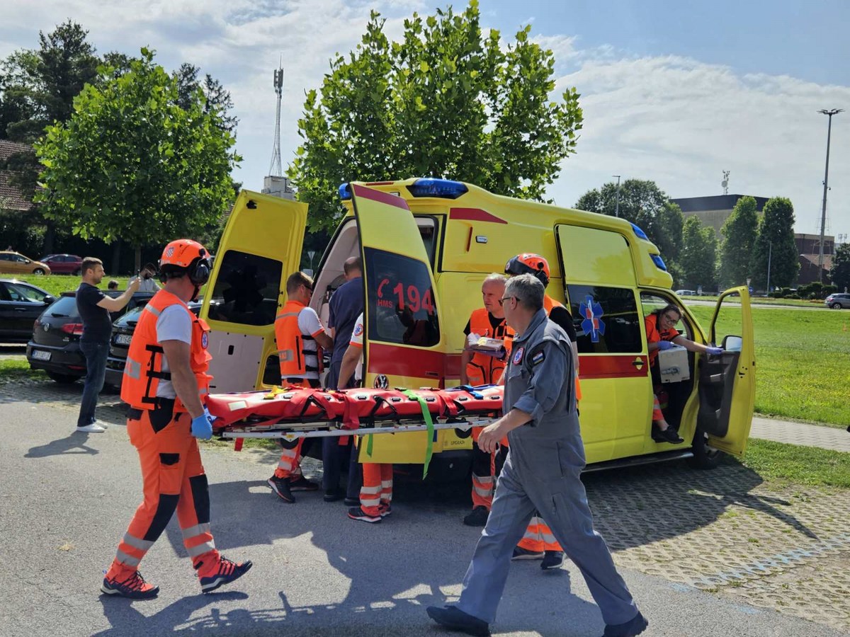 Helikopterska hitna služba, prvi put prijevoz pacijenta iz čakovca u Zagreb helikopterom, Foto: Međimurska županija