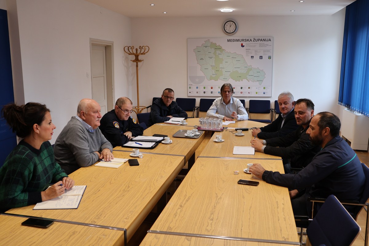 Sastanak Stožera civilne zaštite MŽ, 16.9.2024. Foto: Međimurska županija