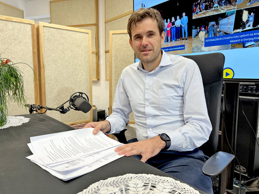 Valentino Škvorc, načelnik Općine Mala SUbotica, rujan 2024, Radio Osinjak