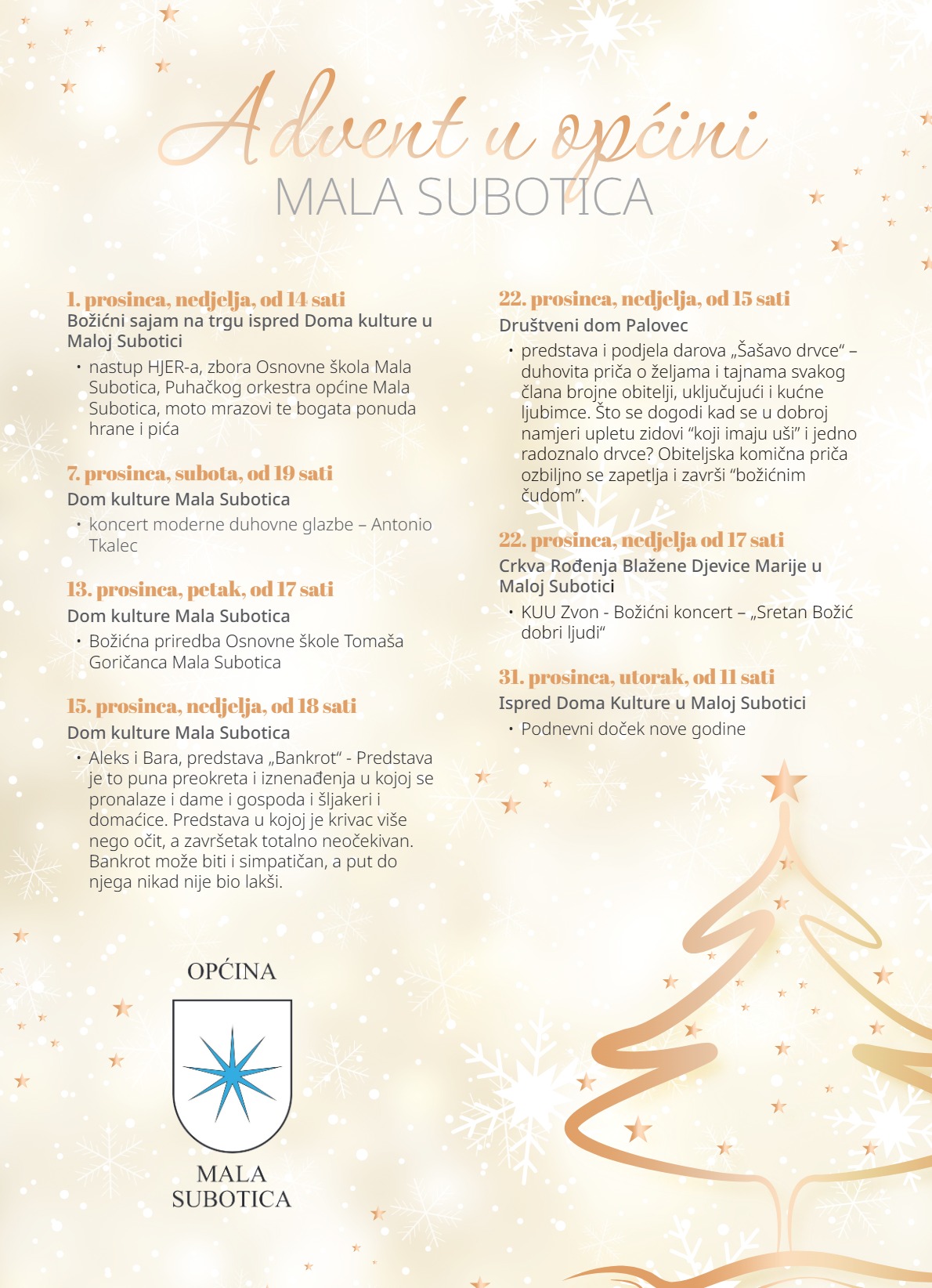Advent 2024 Opcina Mala Subotica
