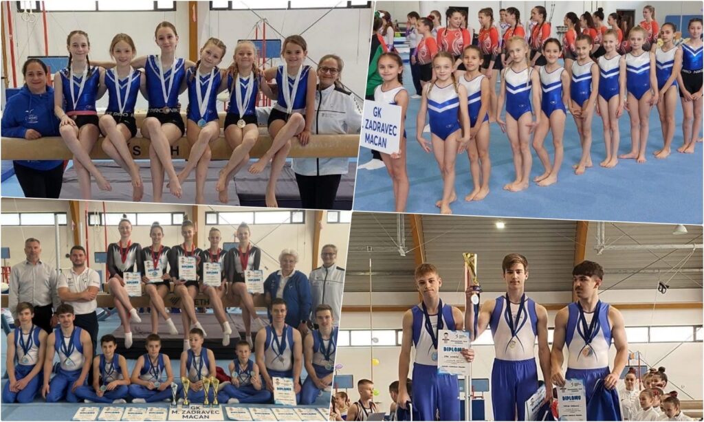 Mladi gimnastičari, natjecanje u Nedelišću, 18.5.2025. / Foto: GK Marijan Zadravec Macan
