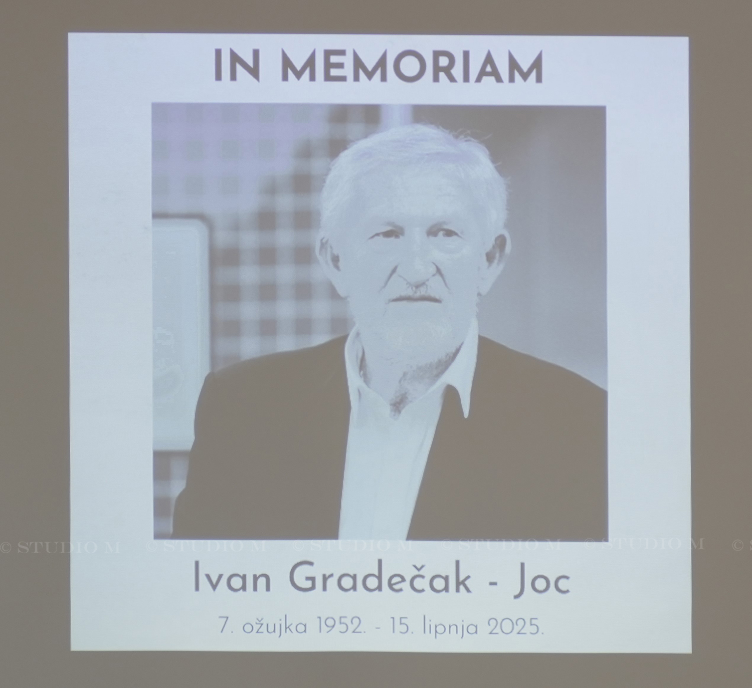 Ivan Gradecak Joc Komemoracija Studio M 6