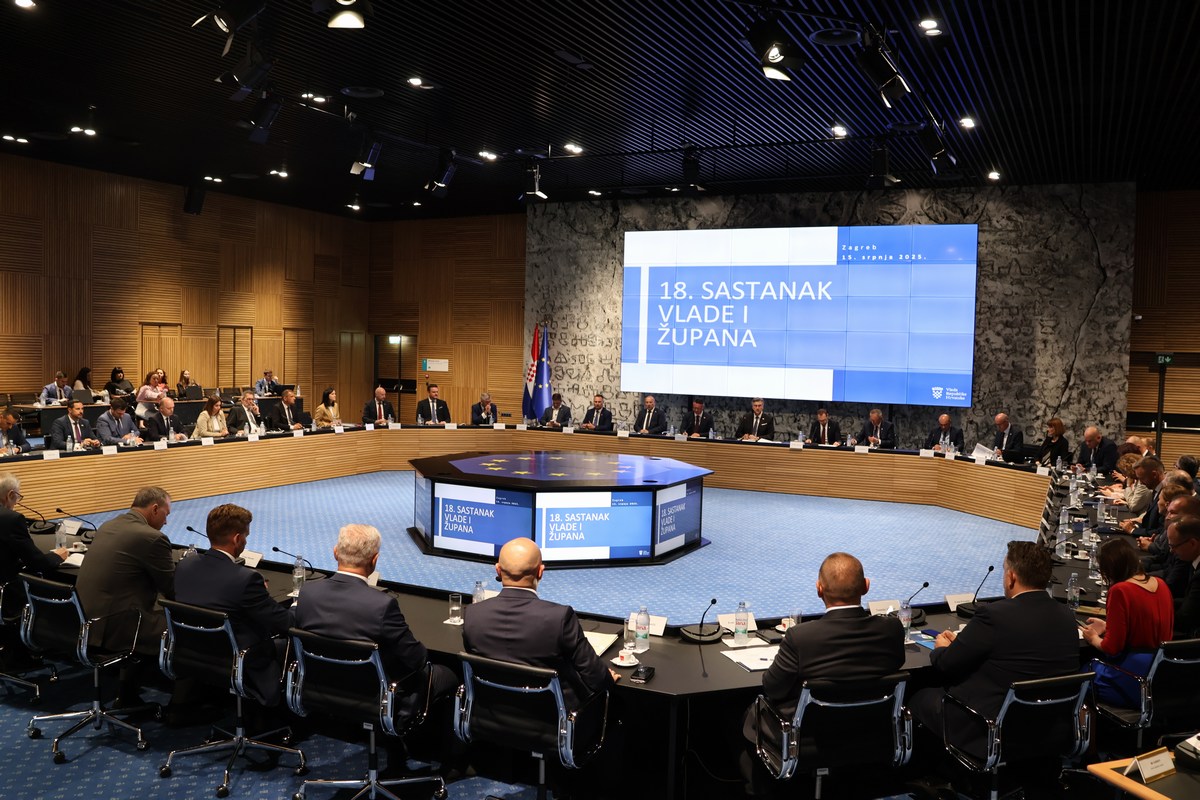 Vlada RH, NSK Zagreb, sastanak sa županima