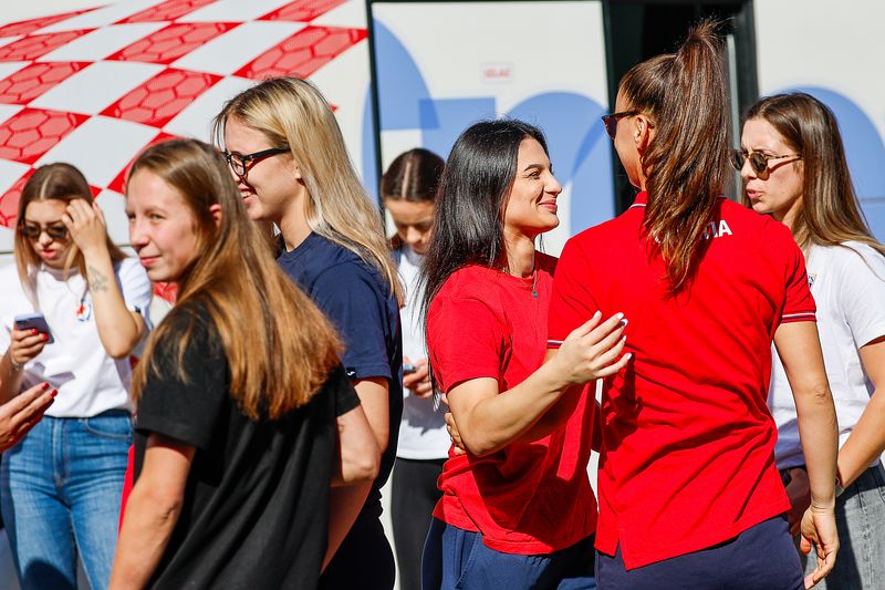 Ema BALAŠKO, Andrea SIMARA, Lara BURIC and Iva BULE, Okupljanje ženske rukometne reprezentacije, HRS Team weak, Zagreb, Hrvatska, 15.09.2025., Mandatory Credit © Jozo Cabraja / kolektiff