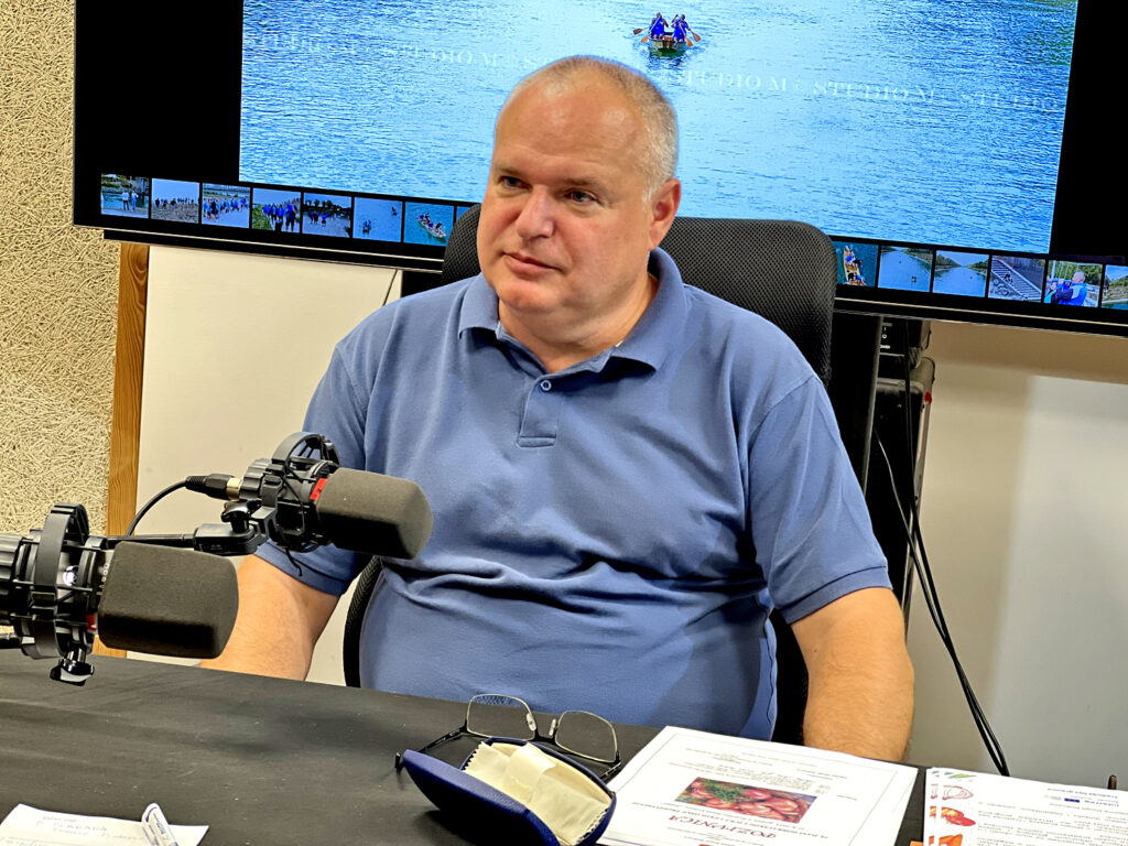 Damir Vidović, načelnik Općine Donja Dubrava gostovanje u našoj emisiji Radio Osinjak, kolovoz 2025 / Foto: Željka Švenda Studio M