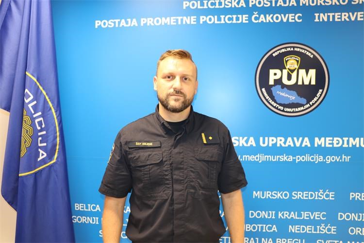 Denis Žnidarić, šef smjene PP Čakovec, Foto: PUM