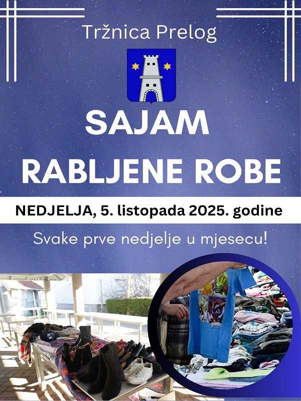 Sajam rabljene robe u prelogu listopad 2025