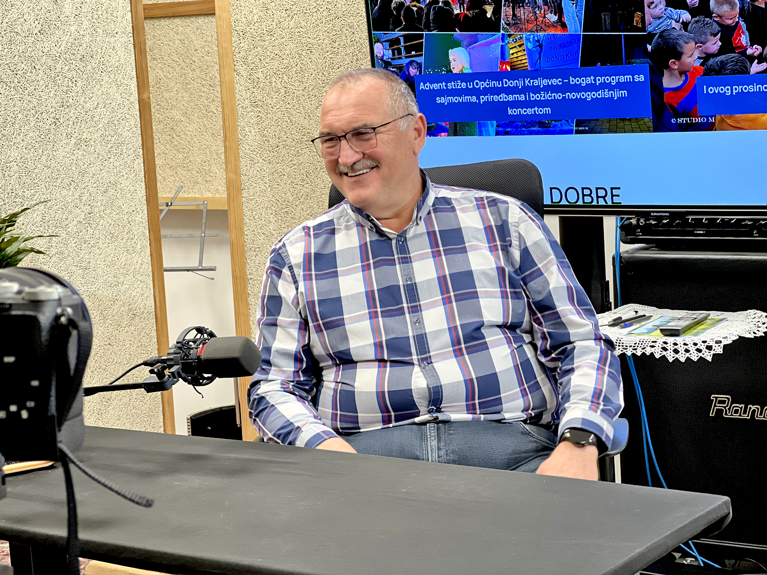 Miljenko Horvat, načelnik Općine Donji Kraljevec u emisiji Radio Osinjak, 25.11.2025. / Foto: Željka Švenda