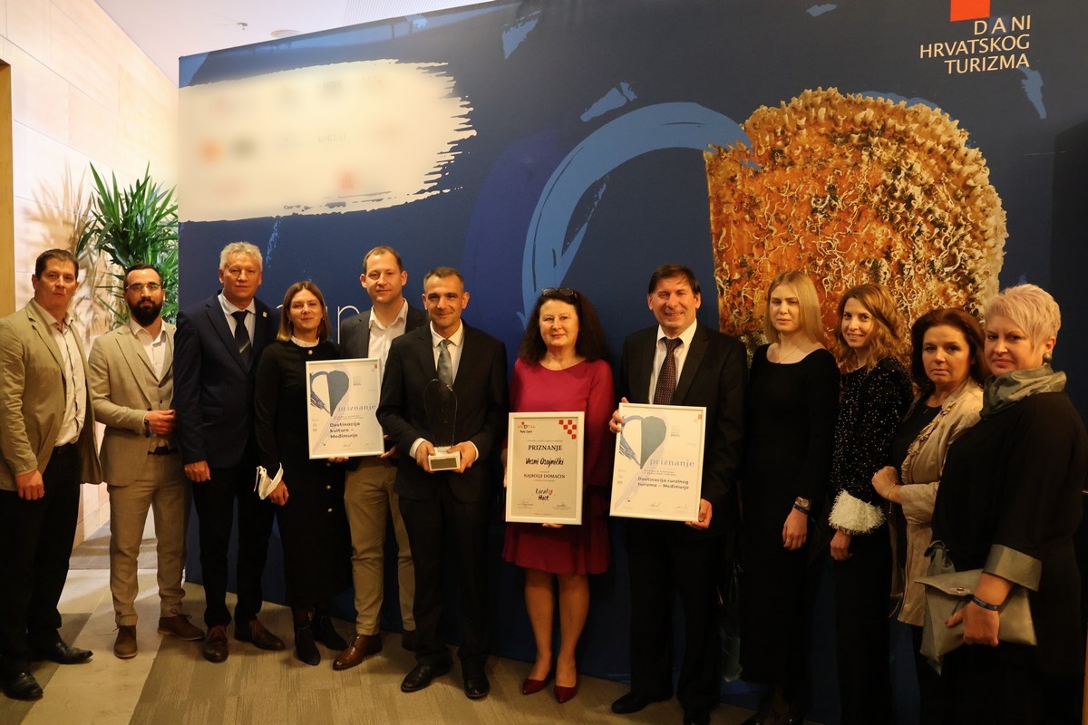 Dani hrvatskog turizma, nagrada Održivi turizam 2025 / Foto: Međimurska županija