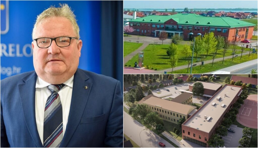 Grad Prelog, Ljubomir Kolarek, OŠ Prelog, i nova Srednja škola Prelog / Foto: Grad Prelog, Ilustracija