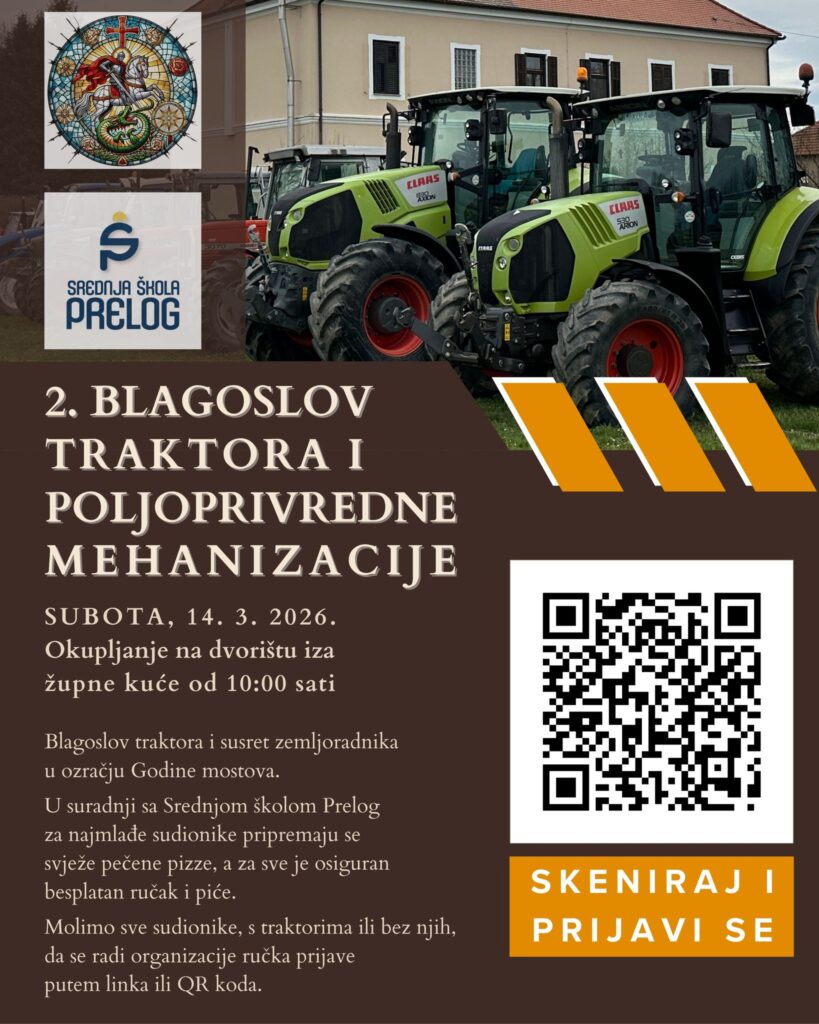 Zupa Sveti Juraj u Trnju blagoslov traktora i poljoprivredne mehanizacije