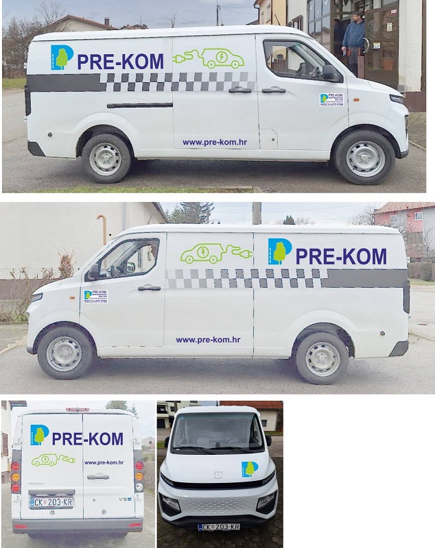 Elektricno kombi vozilo zatvorenog tipa