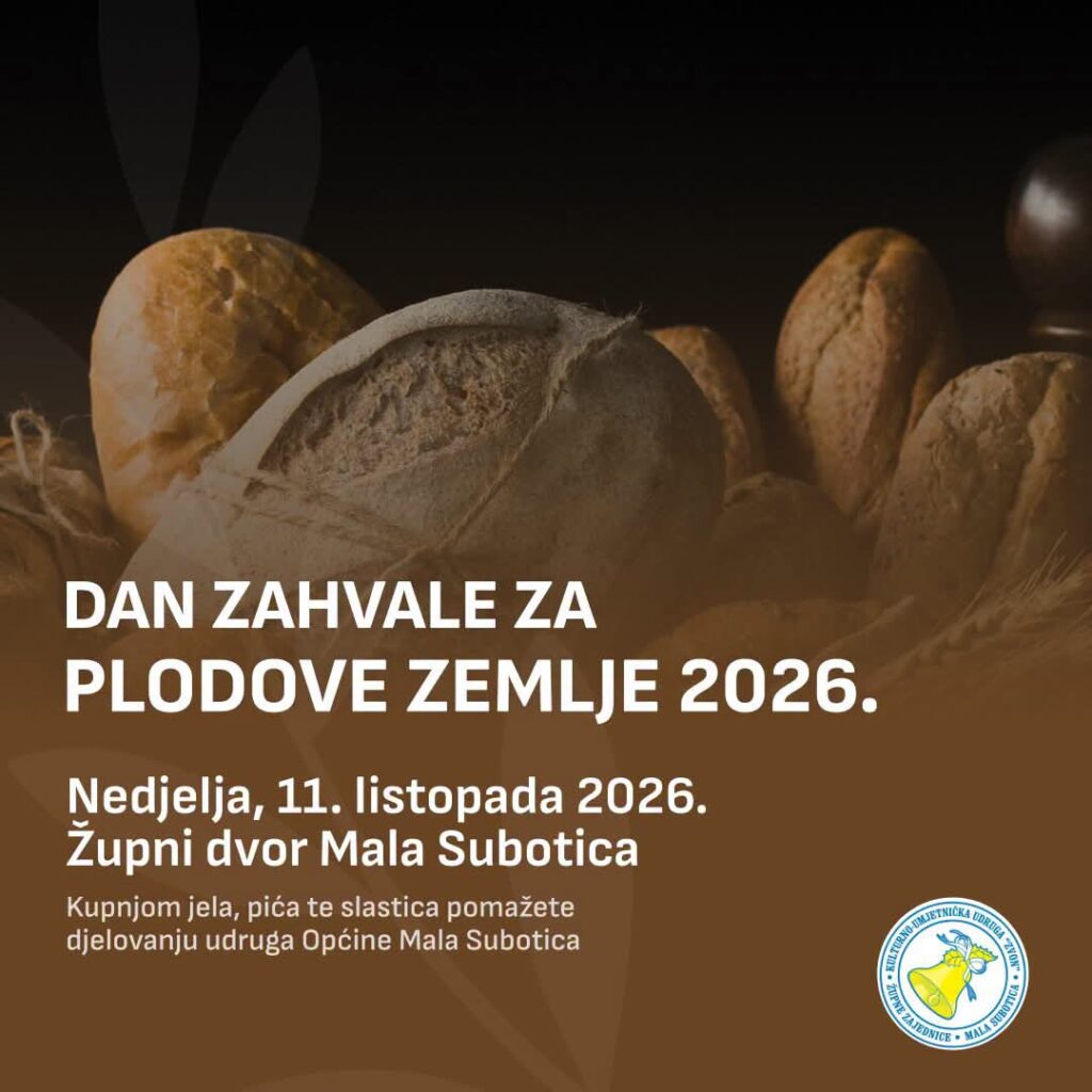 KUU Zvon Dan zahvalnosti za plodove zemlje 2026